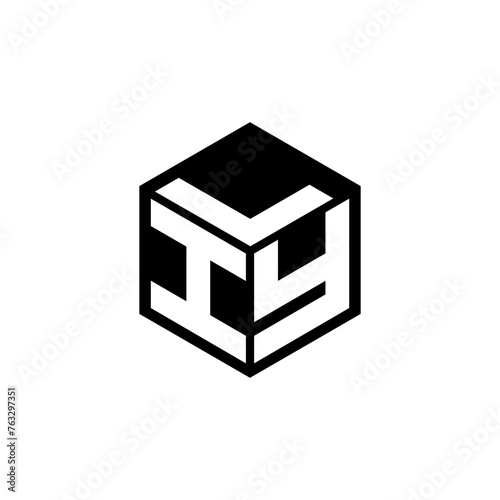 IYL letter logo design with white background in illustrator, cube logo, vector logo, modern alphabet font overlap style. calligraphy designs for logo, Poster, Invitation, etc.