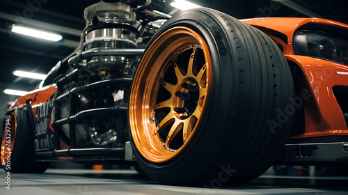 Replace the coilover suspension on a drift car. © Transport Images