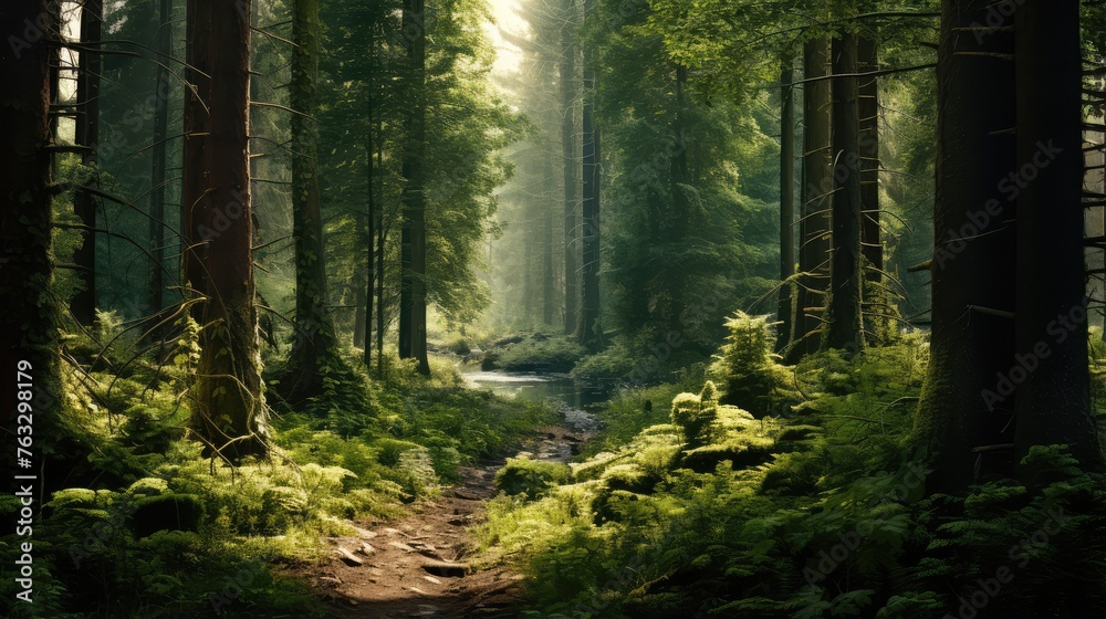 morning in the woods morning in the woods