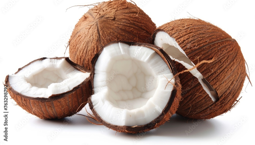 Coconut oil and coconuts by AI generated image Coconut oil and coconuts by AI generated image