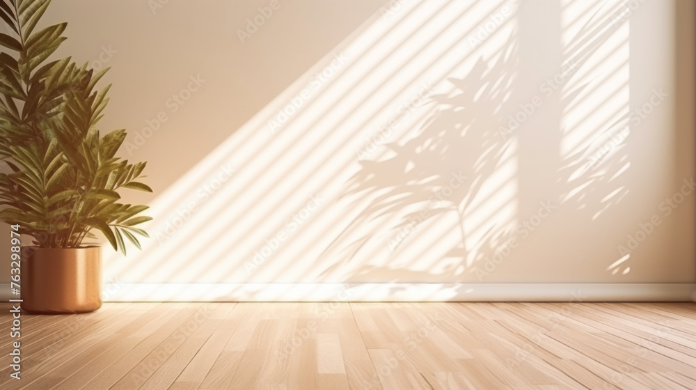 A large window in a room with a plant in a pot. The room is empty and has a lot of natural light coming in A large window in a room with a plant in a pot. The room is empty and has a lot of natural light coming in