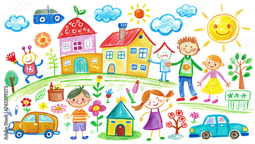 Imagination Illustrated, A Child's Chalk Masterpiece