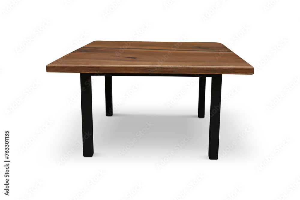 old wooden table in white background old wooden table in white background