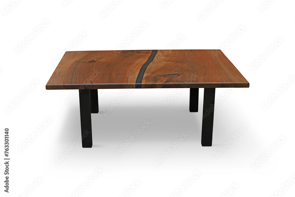 old wooden table in white background old wooden table in white background