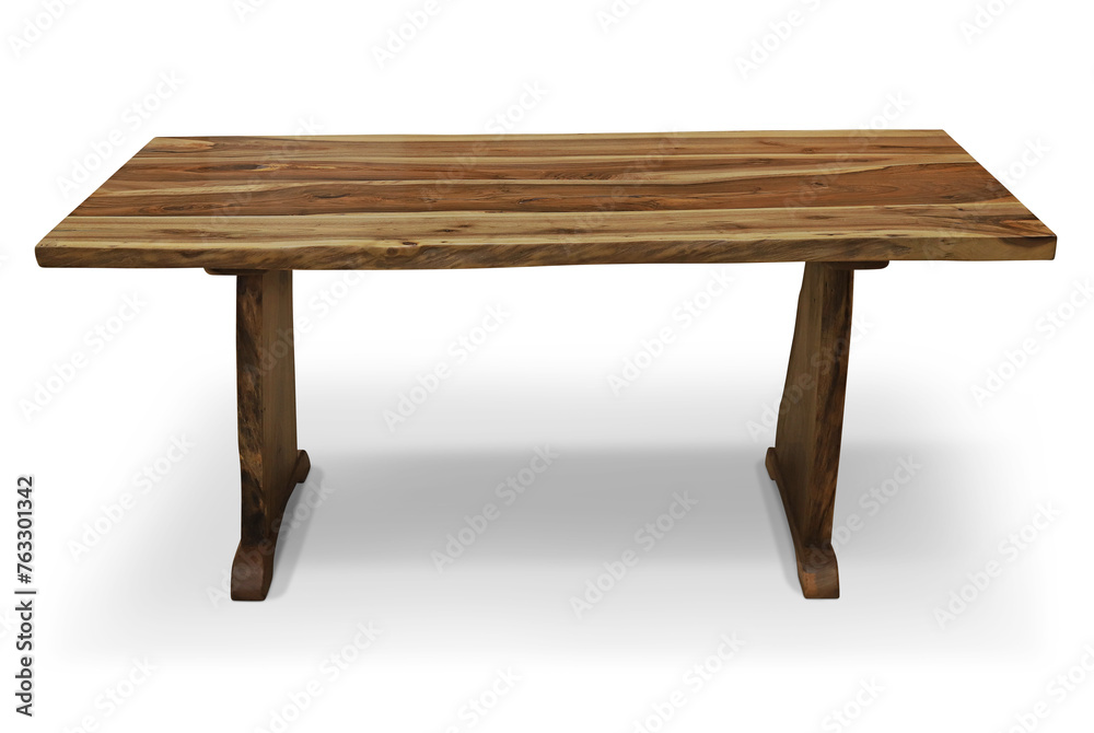 old wooden table in white background old wooden table in white background