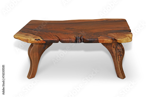 old wooden table isolated