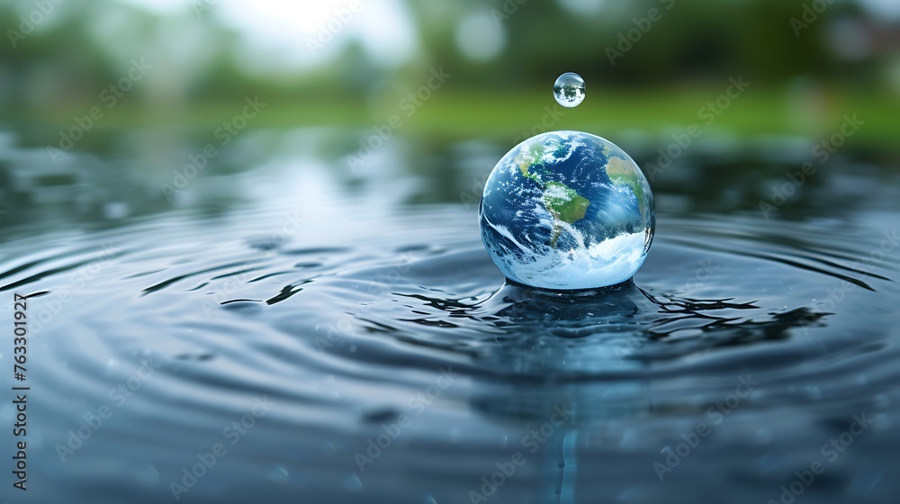 World Water Day Concept. Every Drop Matters. environment day, and global warming concept. World Water Day Concept. Every Drop Matters. environment day, and global warming concept.