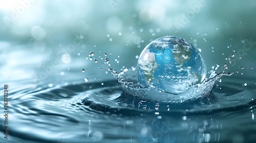 World Water Day Concept. Every Drop Matters. environment day  and global warming concept.
