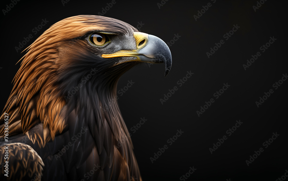 Close-up of the golden eagle. Aquila Chrysaetos. Close-up of the golden eagle. Aquila Chrysaetos.