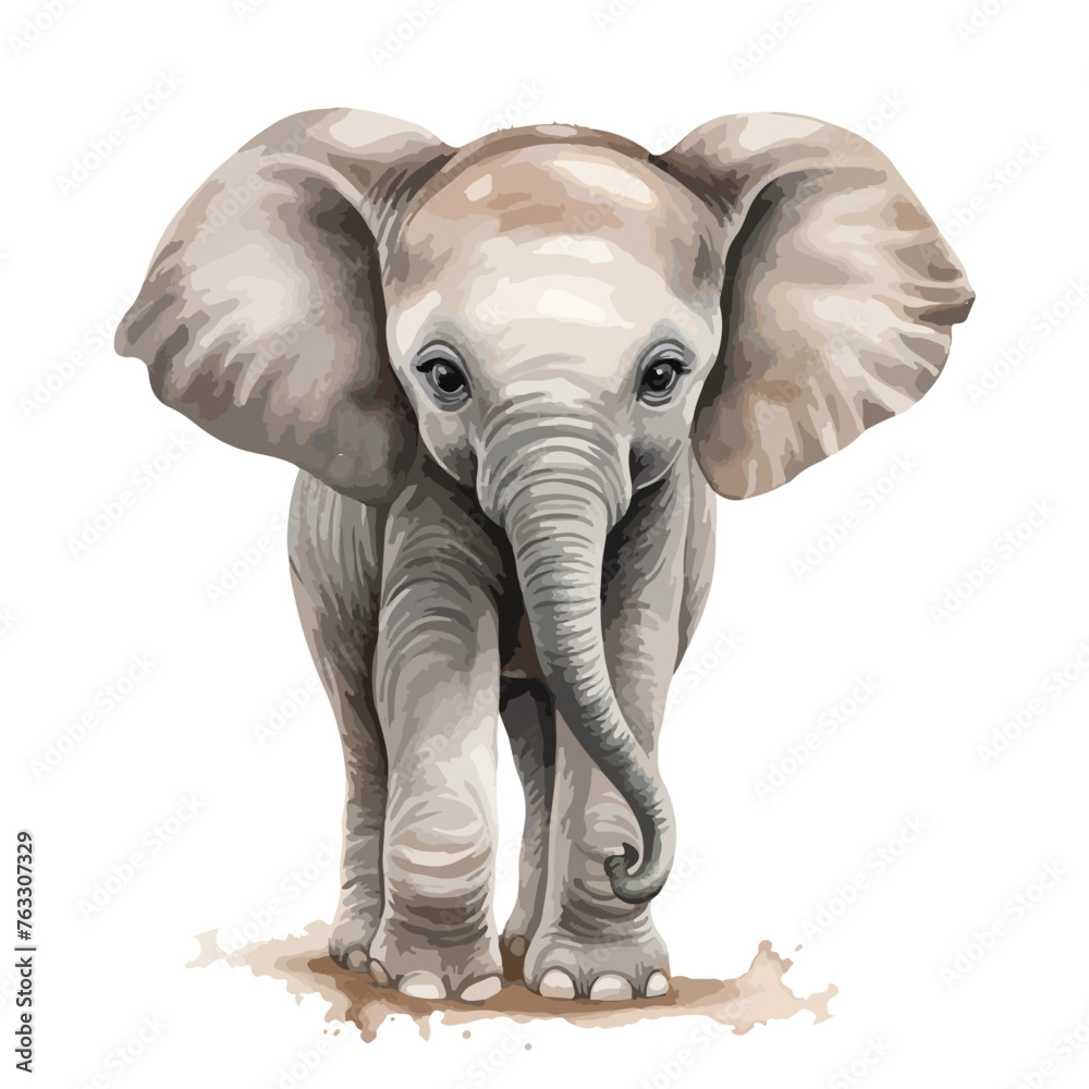 Baby Safari Elephant Clipart 