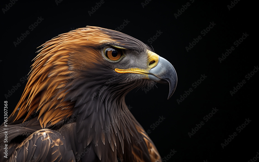 Close-up of the golden eagle. Aquila Chrysaetos.
