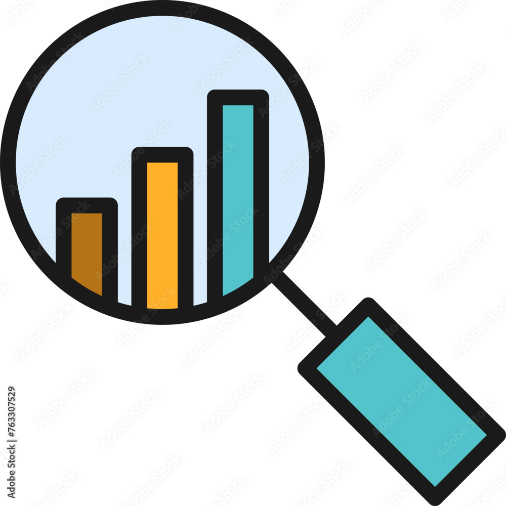 Search Outline Color Icon