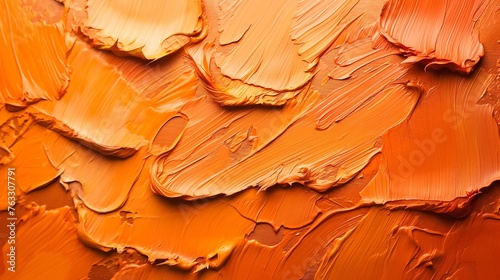 Burnt Orange Oil Paint Texture
