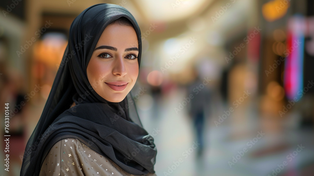 A beautiful young hijabi woman, wearing modest and a scarf A beautiful young hijabi woman, wearing modest and a scarf