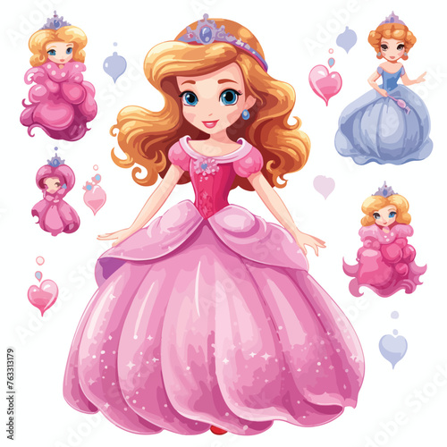 Princess Clipart clipart isolated on white background