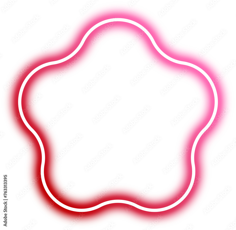 Glowing Gradient Neon Geometric Shape Glowing Gradient Neon Geometric Shape