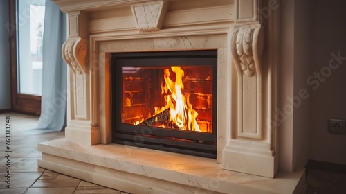Fireplace is great way to warm up home.