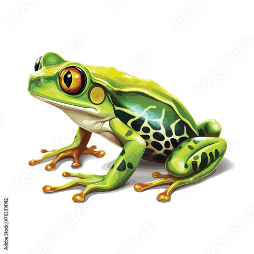 Rainforest Frog Clipart clipart isolated on white background