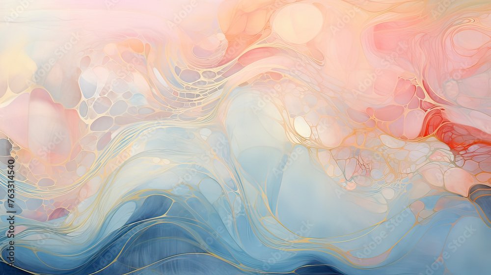 Flowing Lines of Sequined Abstraction Background Ai Generative
