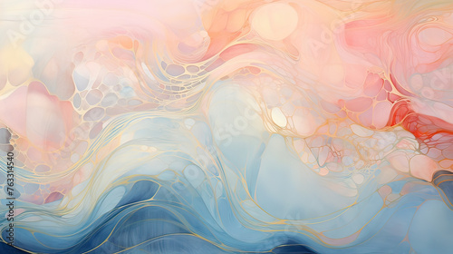 Flowing Lines of Sequined Abstraction Background Ai Generative 