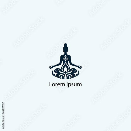 yoga logo with white background