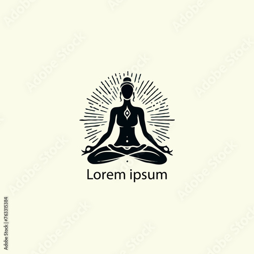 yoga logo with white background