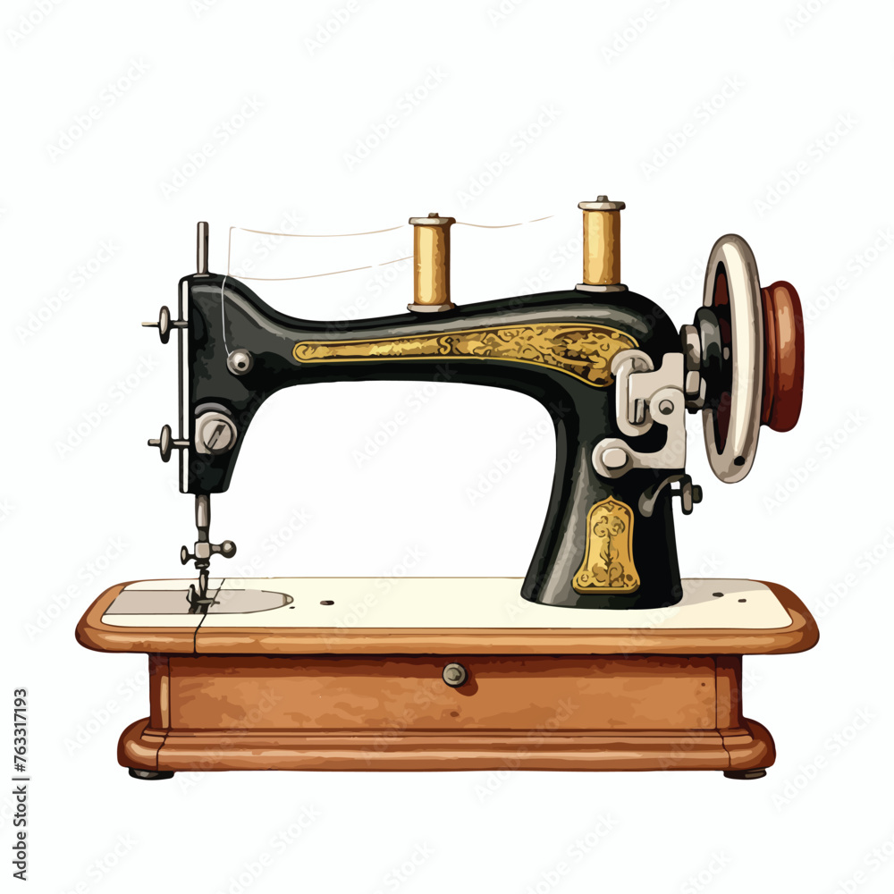 Sewing Machine Clipart clipart isolated on white background