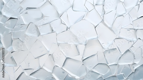 texture verre brisé blanc, généré par IA