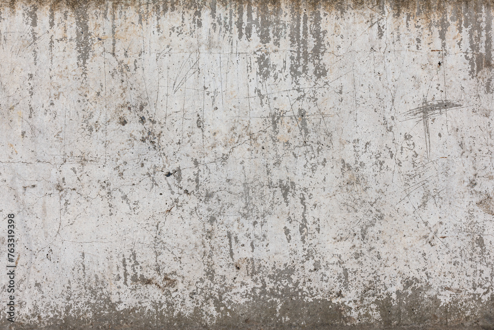 scratched shabby old whitewash on concrete wall texture and flat full-frame closeup background. scratched shabby old whitewash on concrete wall texture and flat full-frame closeup background.
