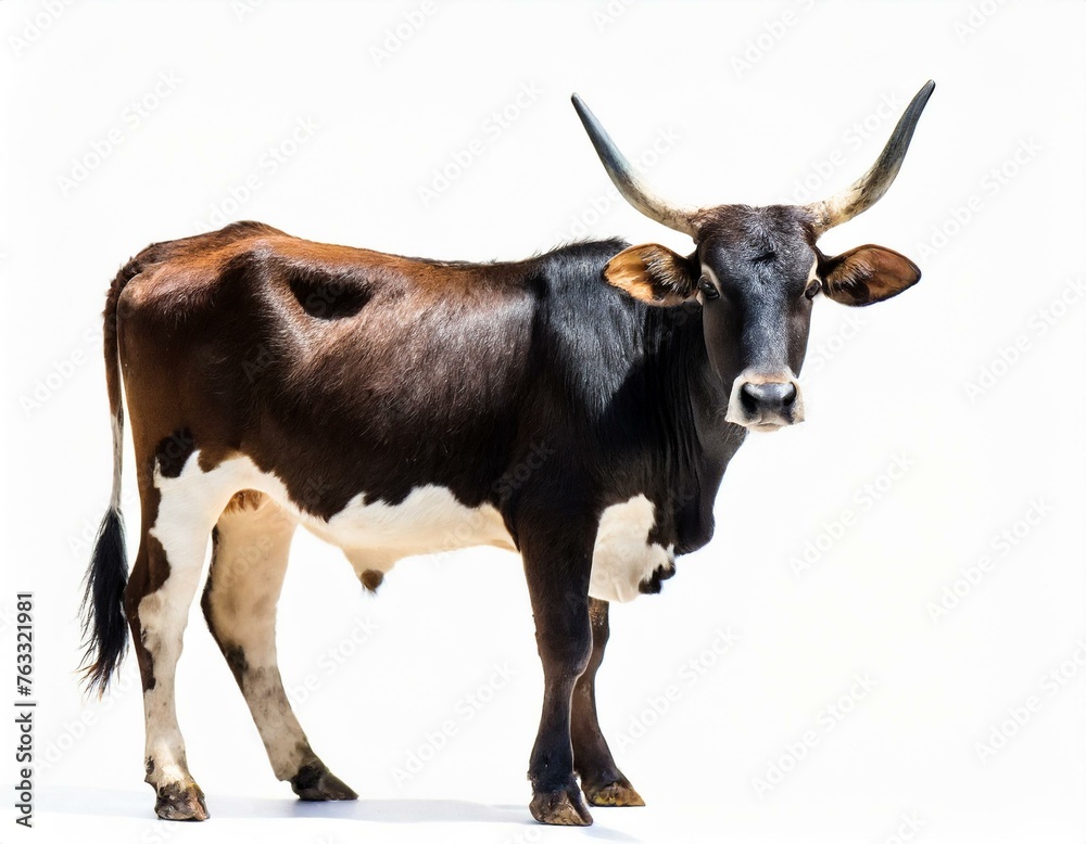Miniature Zebu is a modern American breed of zebuine miniature cattle. A breed association was established in 1991 isolated on white background Miniature Zebu is a modern American breed of zebuine miniature cattle. A breed association was established in 1991 isolated on white background