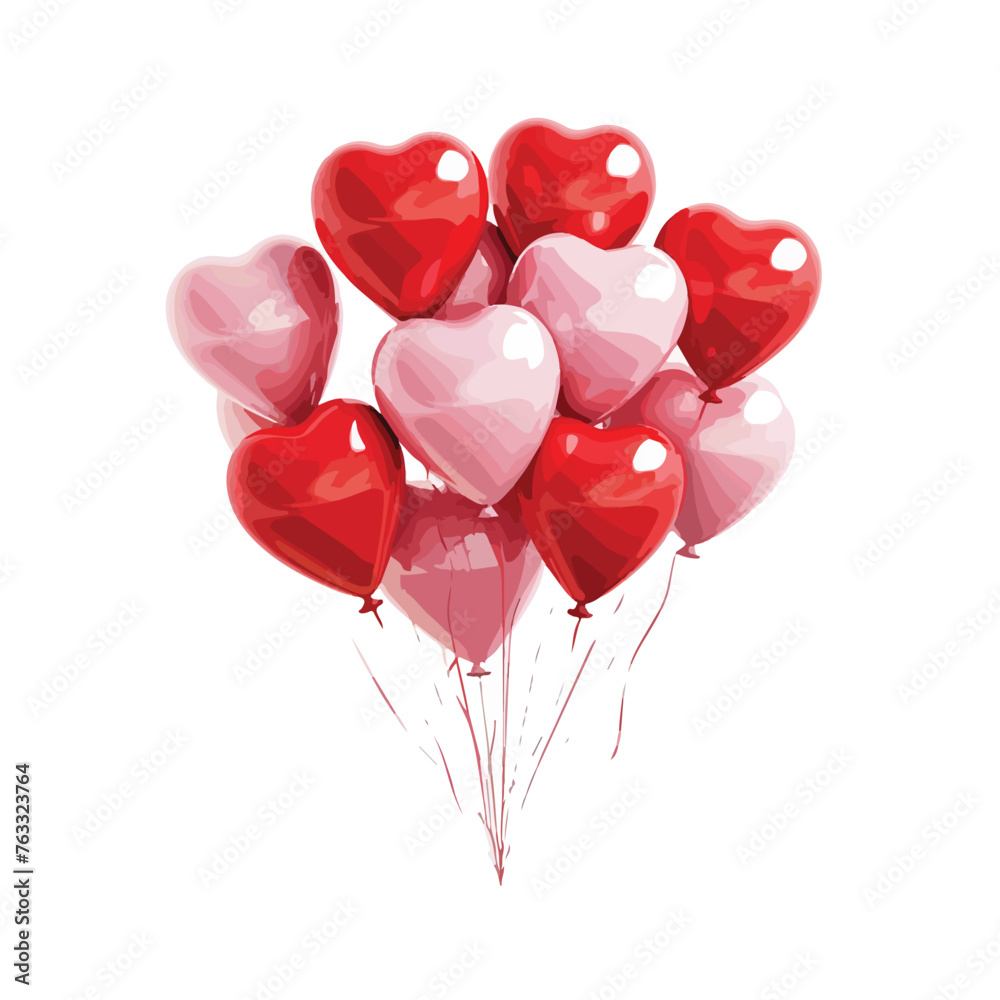 Valentine Day Balloons Clipart 