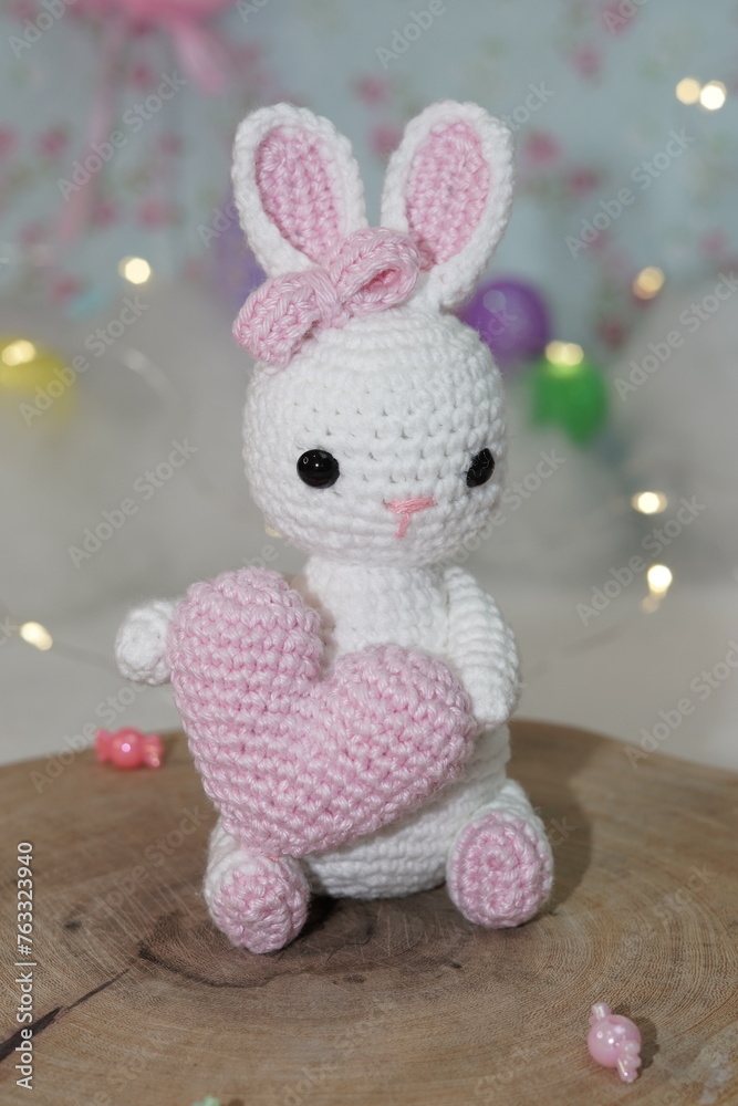 Backgrounds and photos of Cute Amigurumi Bunnies
