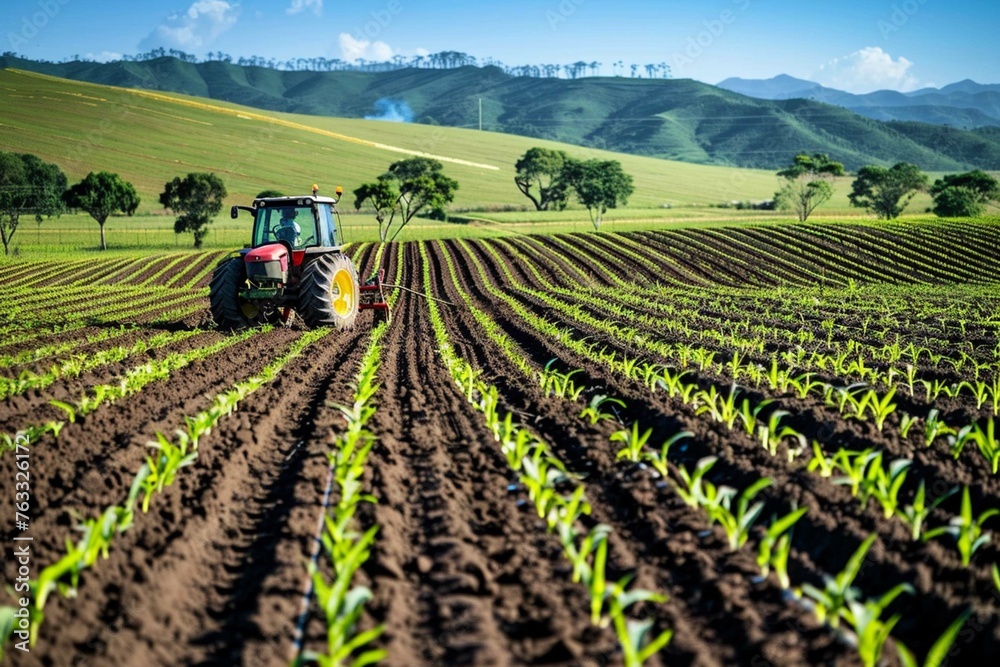 Farmers work in the fields Farmers work in the fields