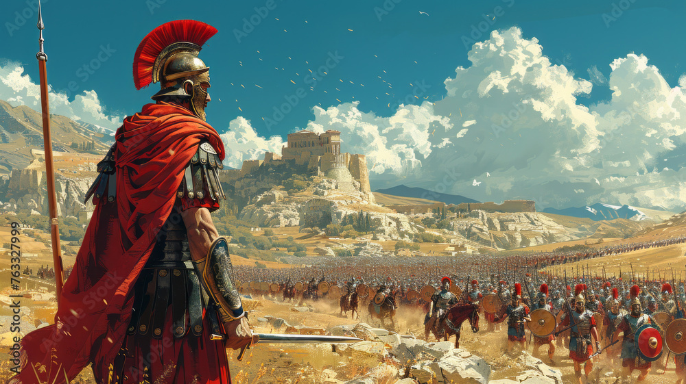 The great army of the Roman Empire,generative ai The great army of the Roman Empire,generative ai