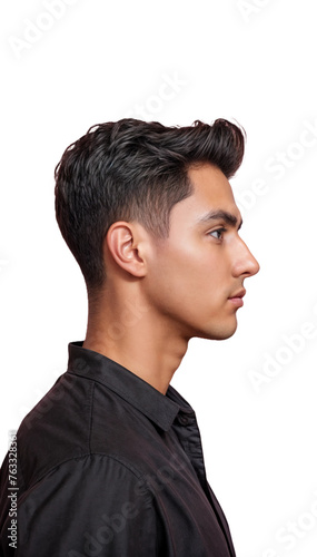 guy with sidecut hairstyle 