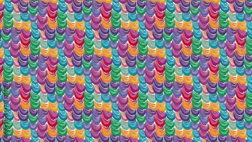 Vibrant Cosmic Whirlwind Art. Loop Background Animation