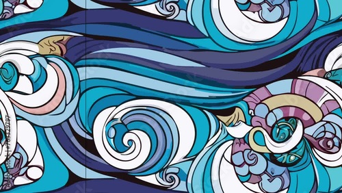 Underwater Dreamscape. Loop Background Animation