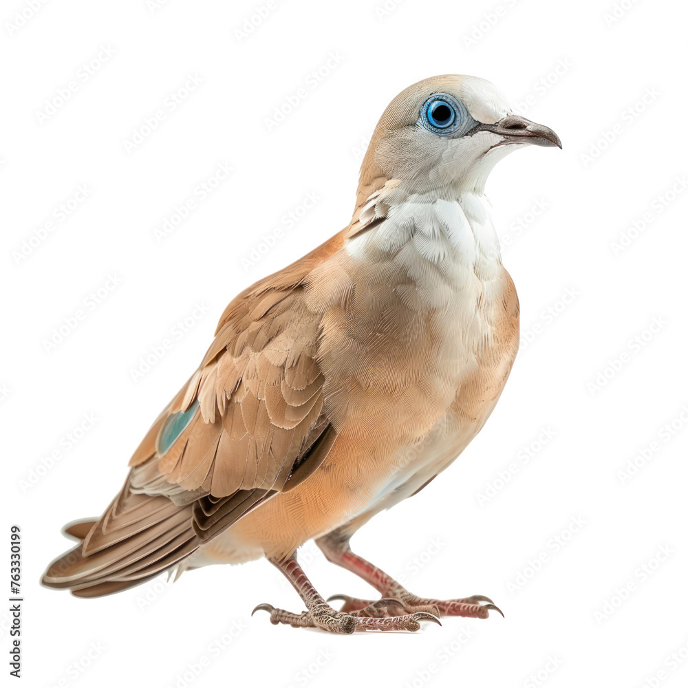 Obraz premium blue eyed pigeon isolated on transparent background