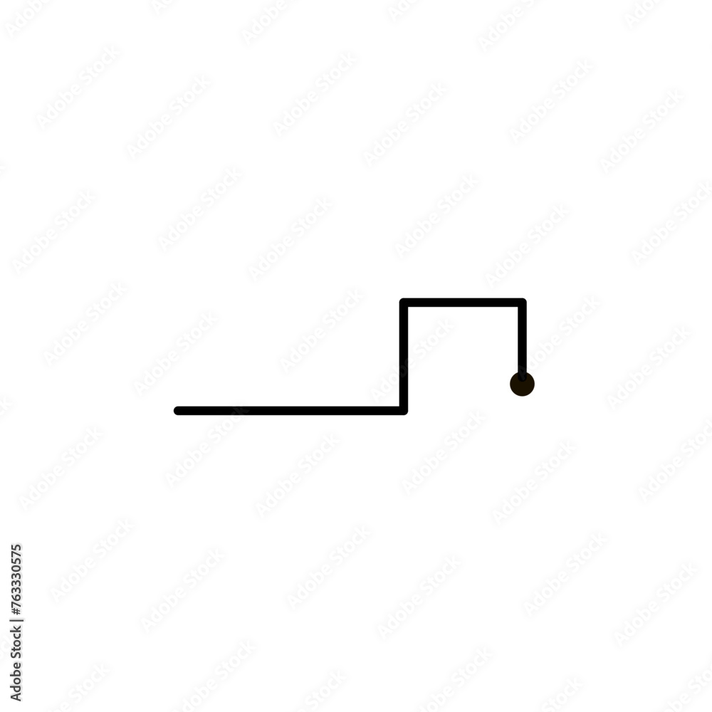 Vector infographic pointer line Vector infographic pointer line
