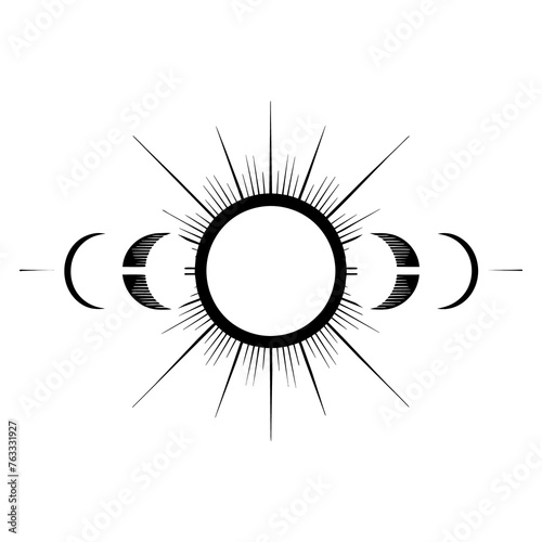  minimalistic solar eclipse graphics photo