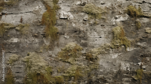 Mossy Birch Bark Texture