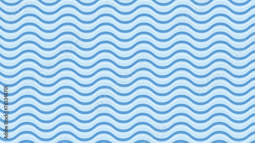 Blue wave stripes line abstract background vector image 