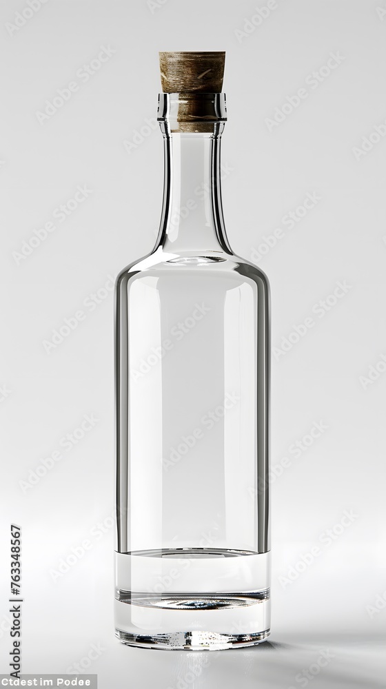 empty glass bottle isolated empty glass bottle isolated