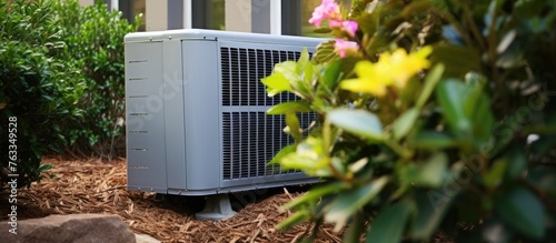 Air conditioner in garden