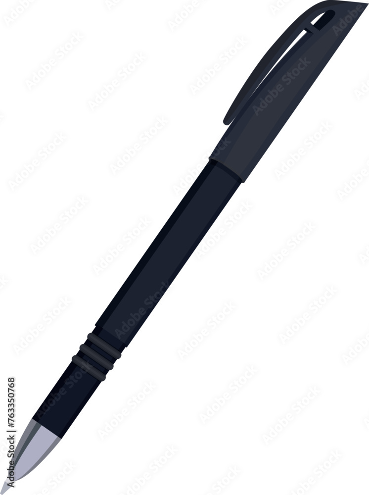 Ballpoint pen cartoon icon. Office stationery tool Ballpoint pen cartoon icon. Office stationery tool