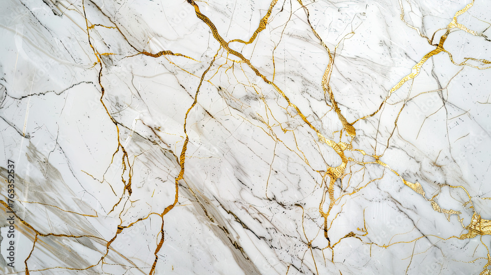 Gilded Veins: Luxe Marble with Golden Accents