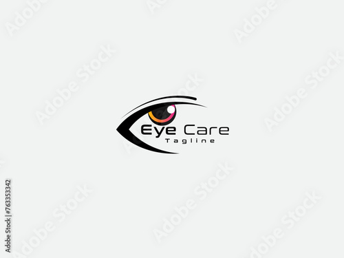 Vision logo. Business. Premium art. Eye care logo design. Vision care logo. Doctor. Lens. Business logo. Black color. Sunglass. Finance. Medical