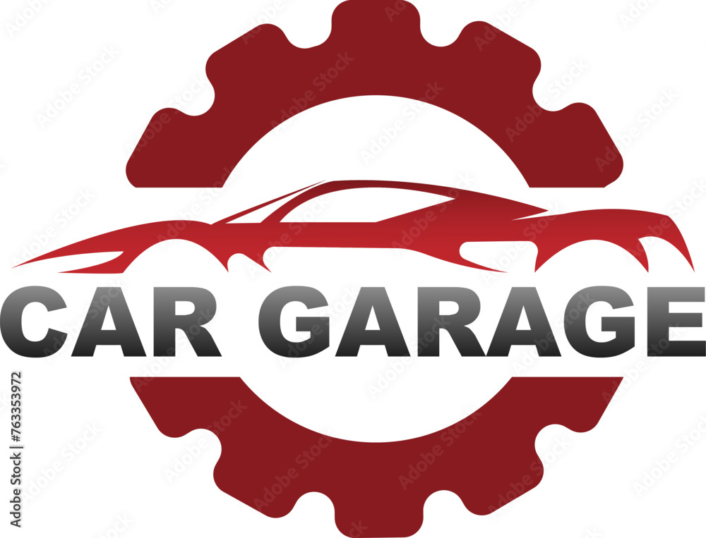 Car Garage Premium Concept Logo Design