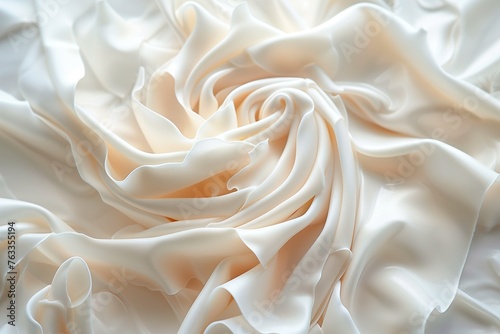 Delicate folds of beauty cream cascading softly, creating an enchanting tableau of refined elegance.