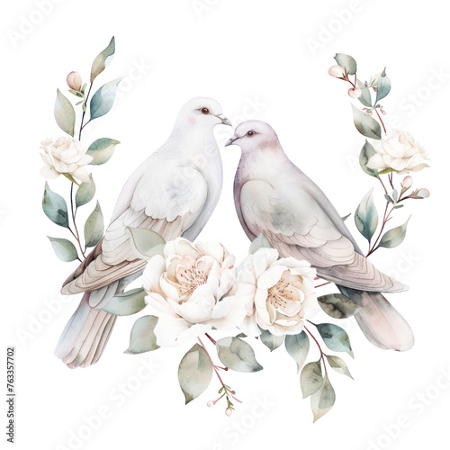 watercolor floral arrangements , Watercolor wedding clipart 